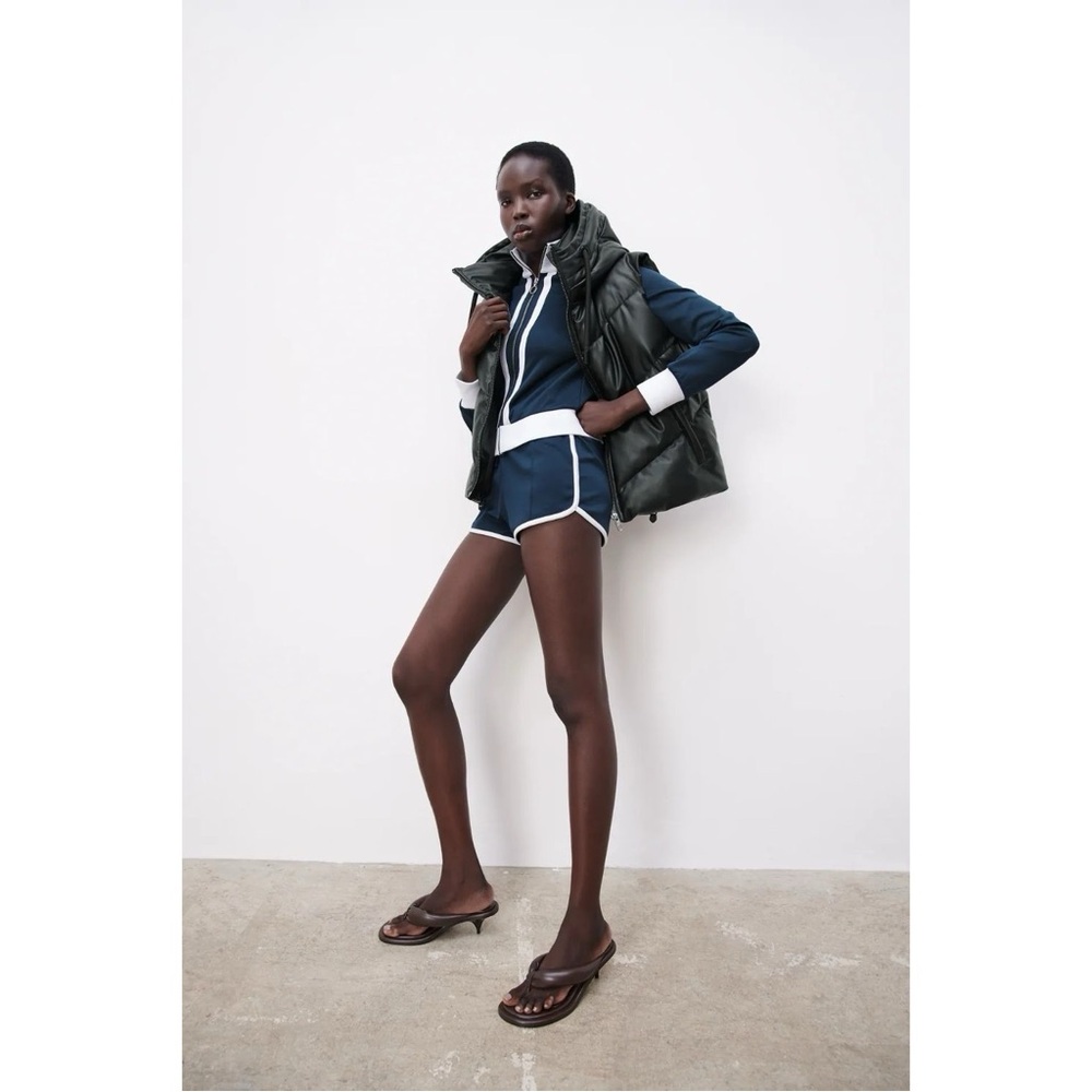 ZARA HEELED QUILTED SANDALS - Picture 14 of 15